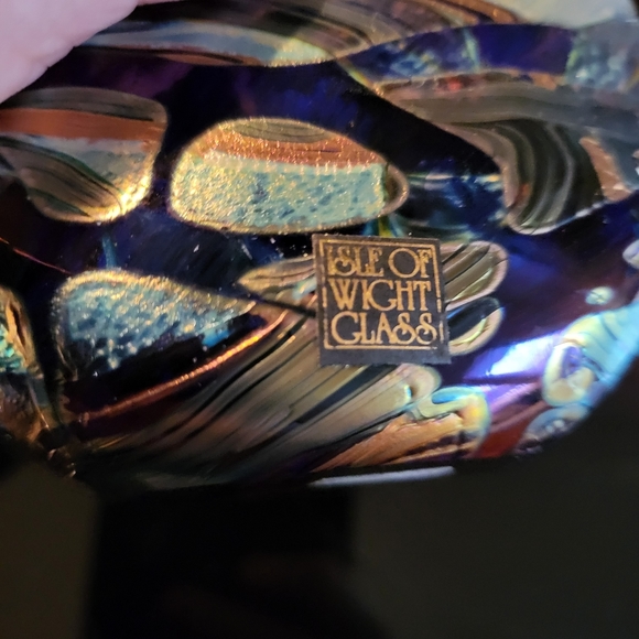 Isle of Wight England Bottle with Stopper Hand Blown w/ Original Sticker - Picture 7 of 11